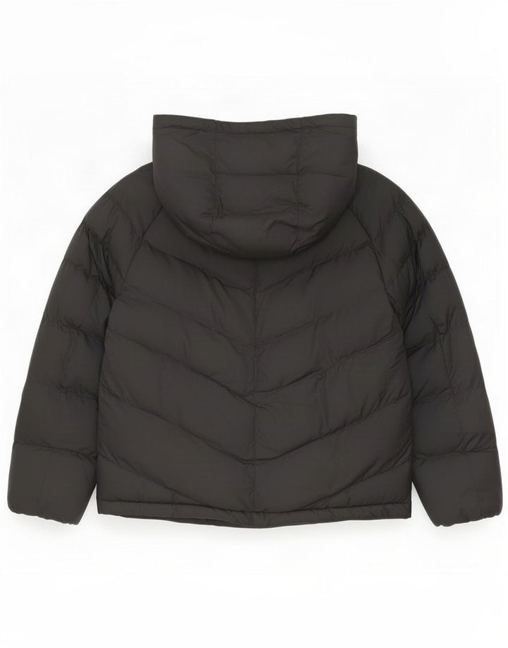 Nike Mädchen-Kapuzenjacke, gepolstert, 8–9 Jahre, Größe S, Schwarz