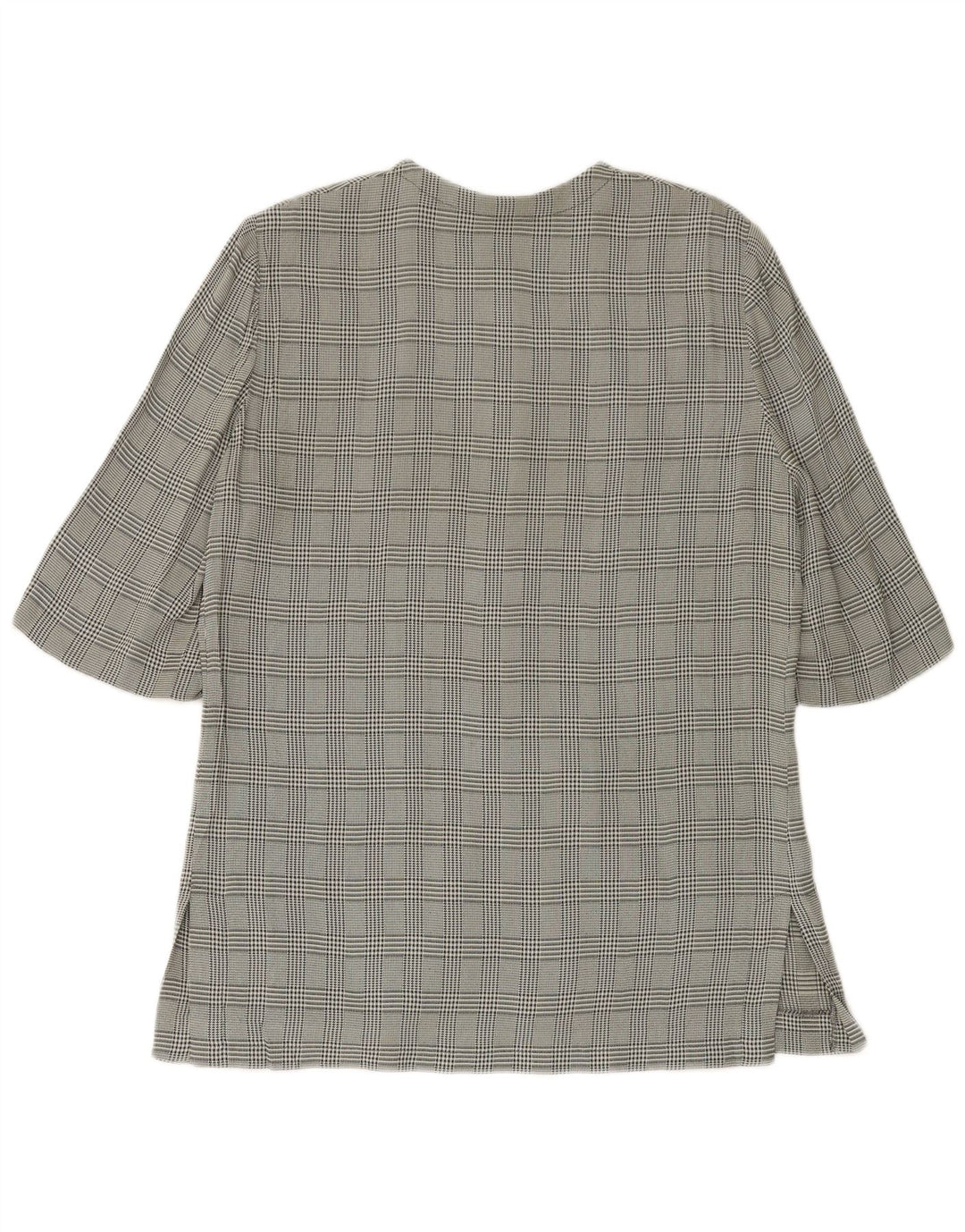 LUISA SPAGNOLI Damen-Blazerjacke mit 3/4-Ärmeln, IT 46, großes grünes Karomuster