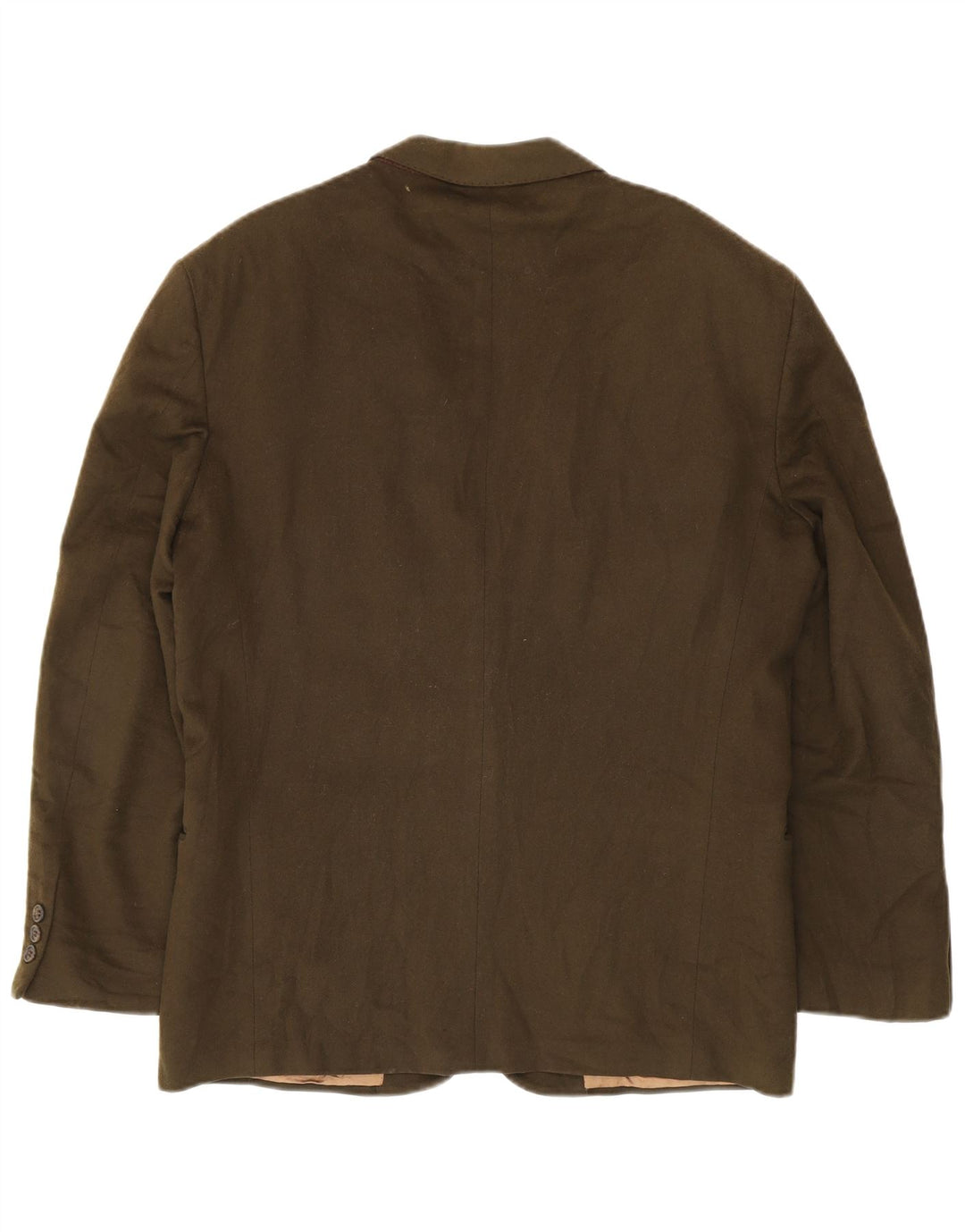 Valentino Herren-Blazer mit 2 Knöpfen, UK 38, mittlere Khaki-Schurwolle