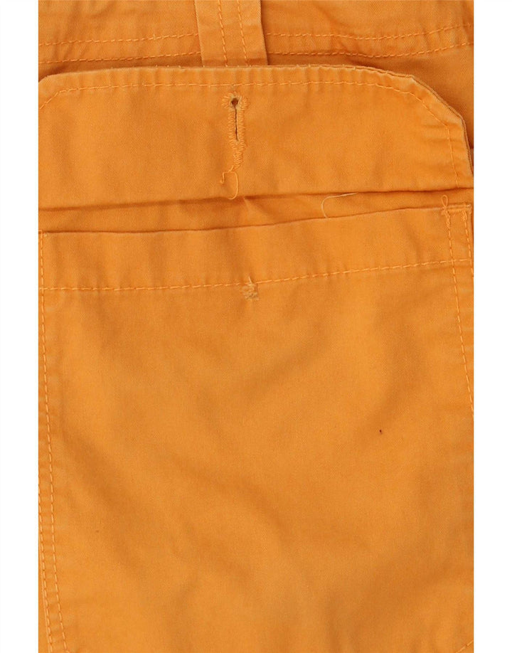 Vintage Herren Cargo Shorts IT 46 Small W32 Orange Baumwolle