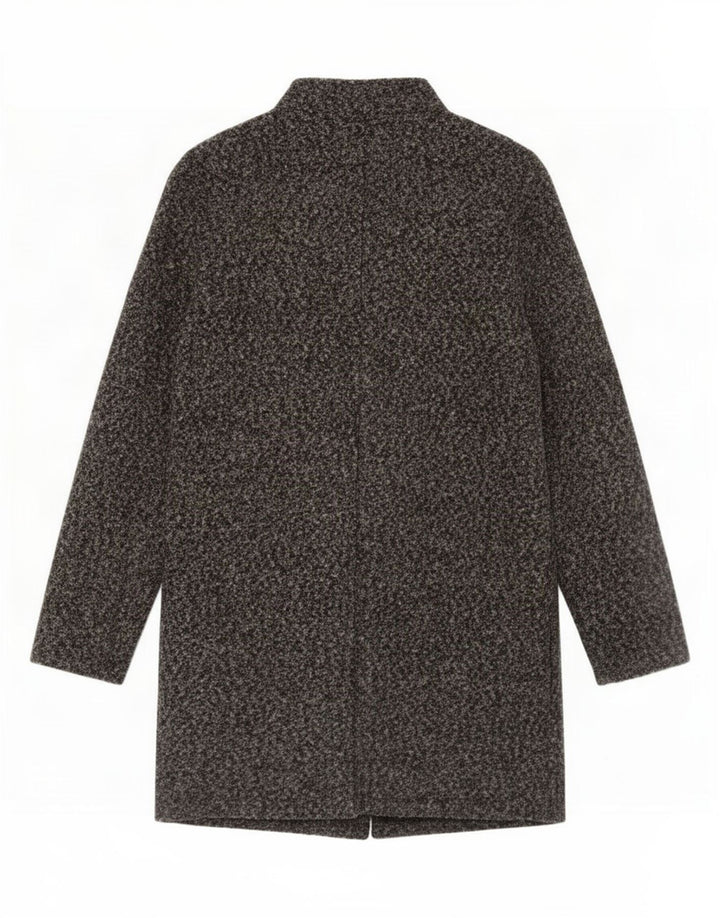 Marks & Spencer Damenmantel UK 8 Small Grau geflecktes Polyester
