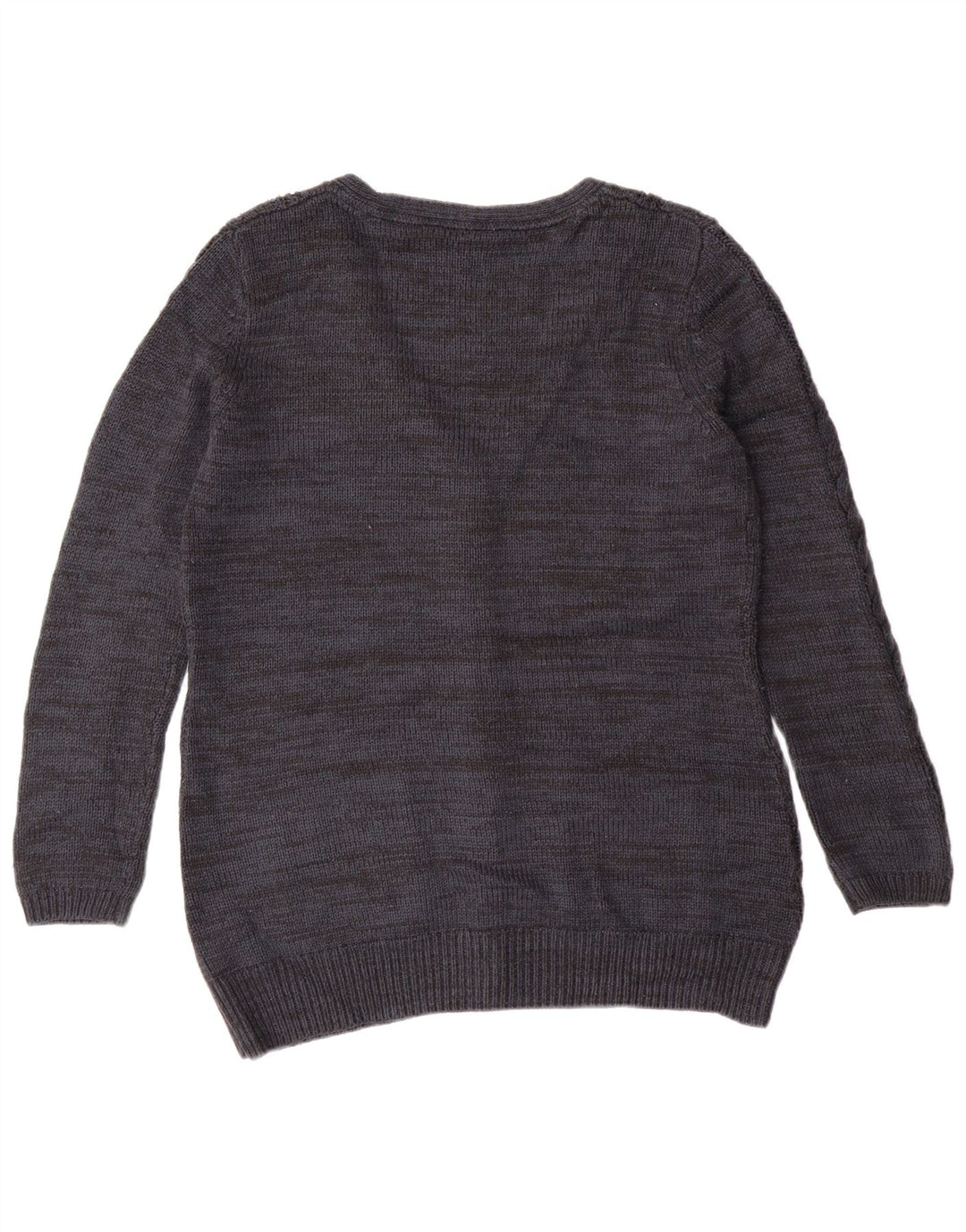 Fat Face Damen-Cardigan-Pullover UK 14 Large Marineblauer Kaschmir-Klassiker