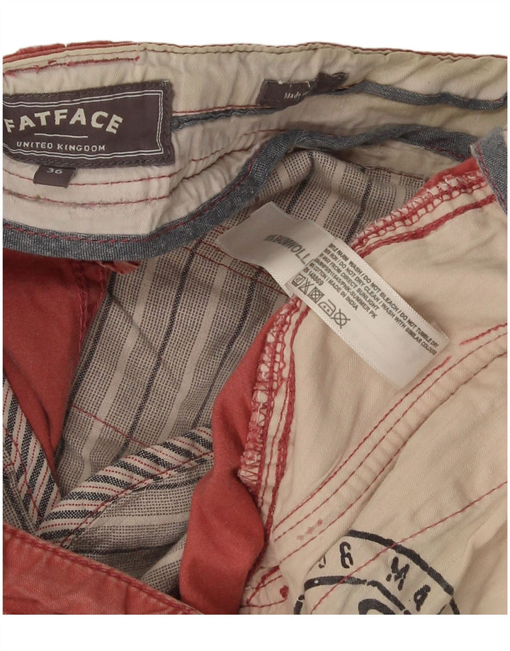 Fat Face Herren-Cargo-Shorts W36, große rote Baumwolle