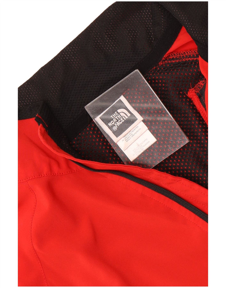 The North Face Damen-Trainingsanzug-Oberteiljacke UK 14 Mittelroter Farbblock