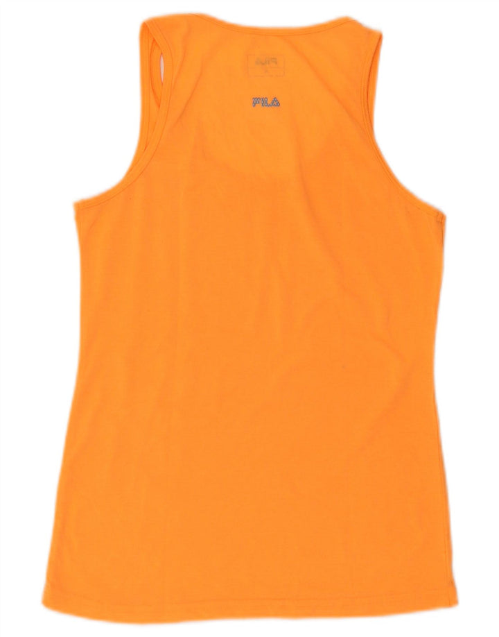 Fila Damen Weste Top UK 12 Medium Orange
