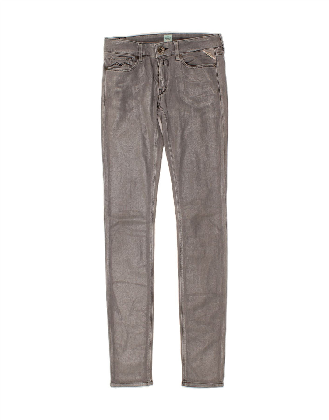 REPLAY Womens Skinny Jeans W27 L34  Grey Vintage Replay and Second-Hand Replay from Messina Hembry 