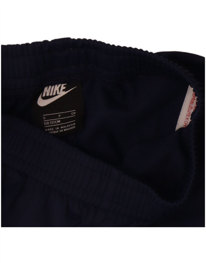 Nike Jungen-Trainingshose, 8–9 Jahre, Größe S, Marineblau, Polyester