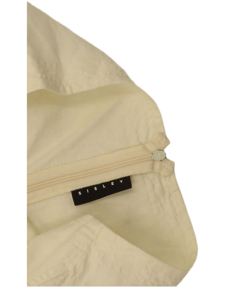 Sisley Damen Mini Asymmetrischer Rock W30 Mittelgelb