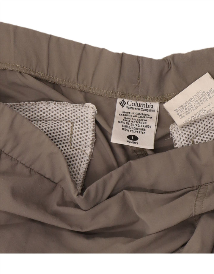 Columbia Damen-Jogger-Capri-Hose, Größe L, W38, L20, Grau, Polyester
