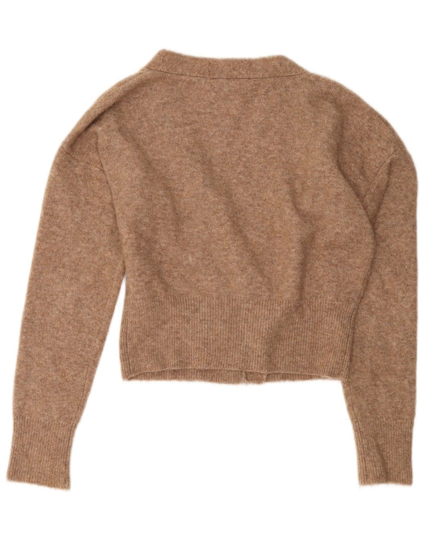 Übergroßer Crop-Cardigan von Zara für Damen, Gr. 10, Größe S, Beige