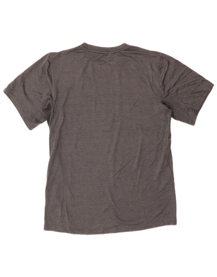 Nike Herren Dri Fit T-Shirt-Oberteil, klein, grau geflecktes Polyester