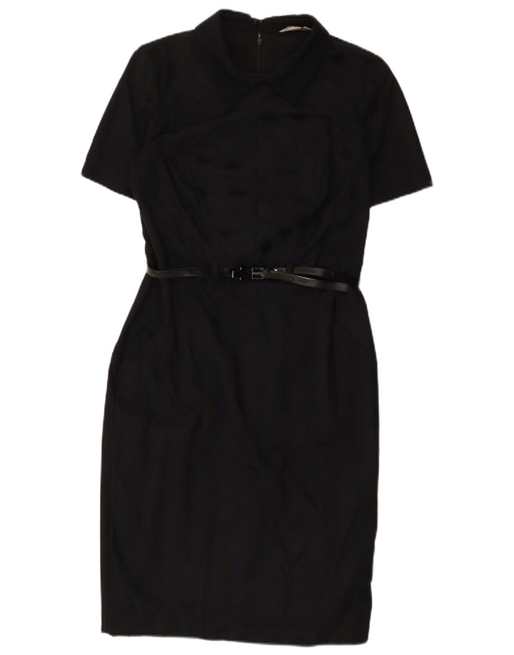 Marks & Spencer Damen Etuikleid UK 12 Mittel Marineblau Farbblock