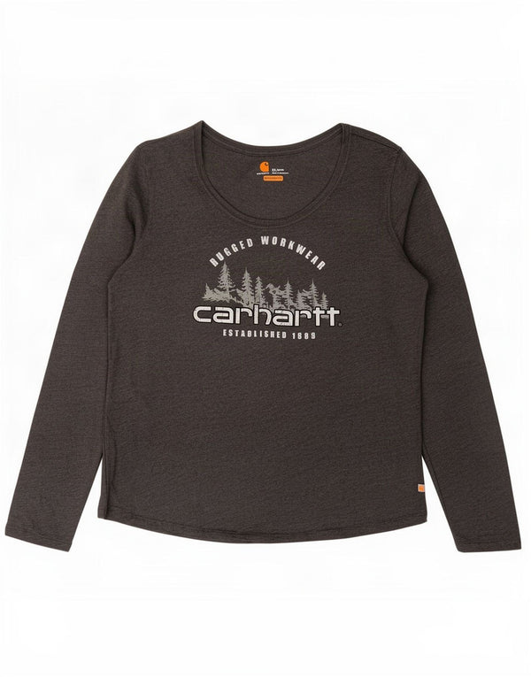 Carhartt Mädchen Relaxed Fit Graphic Top Langarm 15–16 Jahre XL Grau