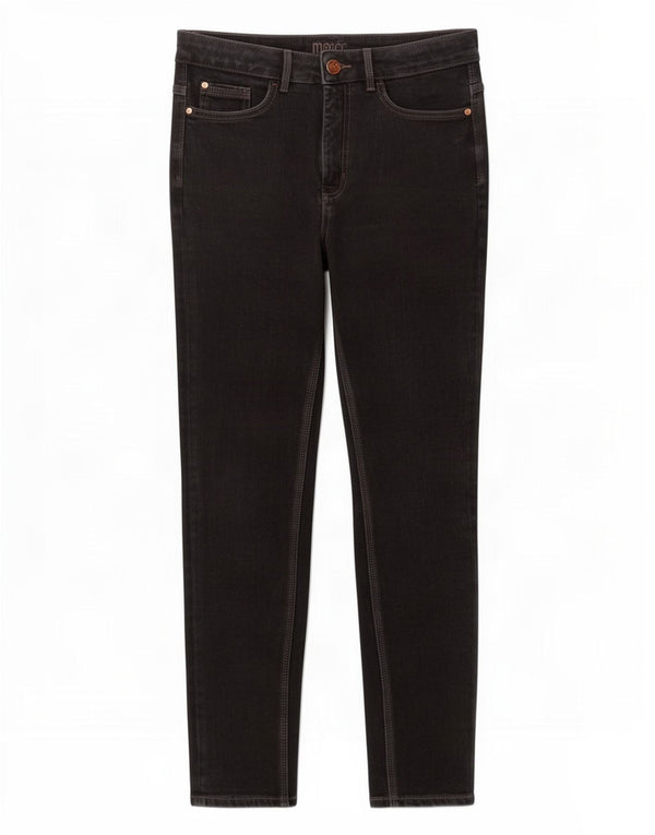 Marks & Spencer Damen Skinny Jeans UK 12 Medium W30 L26 Schwarze Baumwolle