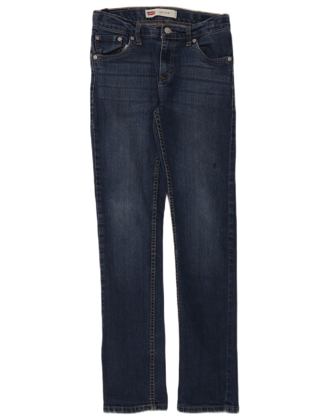 LEVI'S Jungen 511 Slim Jeans 13–14 Jahre W28 L30 Blaue Baumwolle