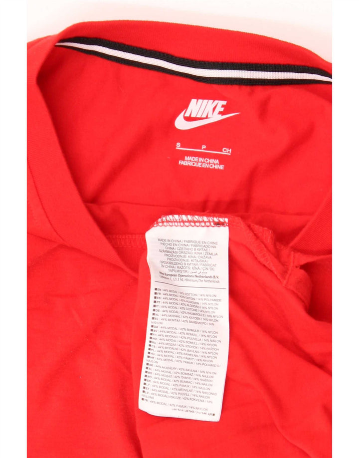 Nike Herren T-Shirt Top Small Rot Baumwolle