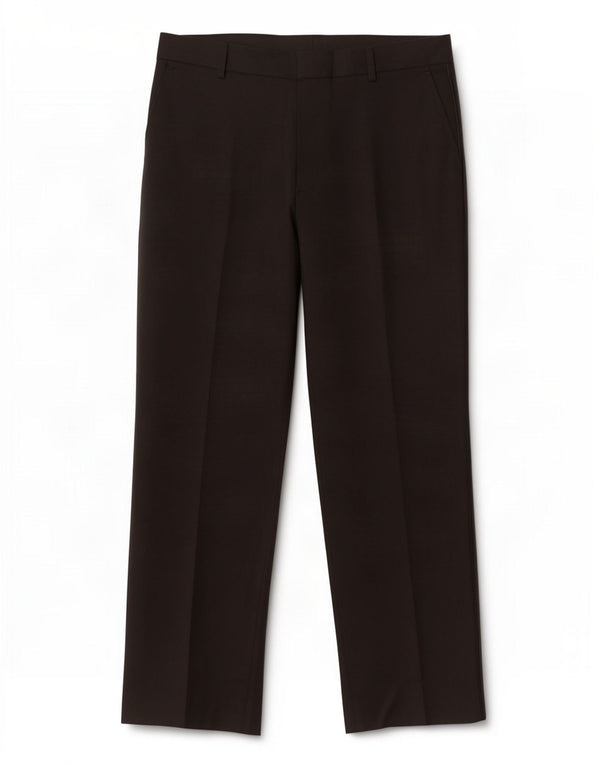 Marks & Spencer Mens Straight Casual Trousers W34 L29 Black Polyester