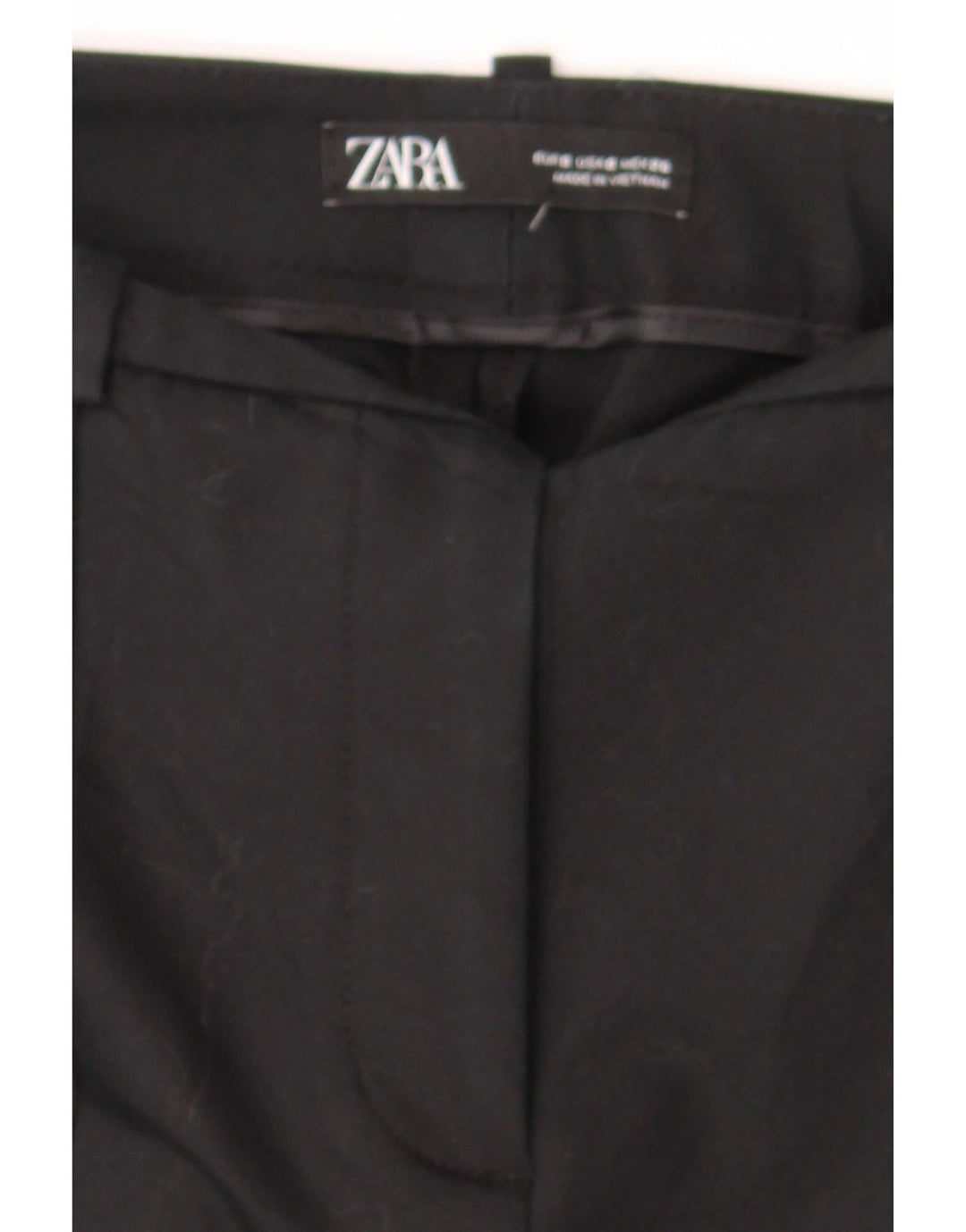 Slim-Anzughose für Damen von Zara, Größe S, W26, L26, Schwarz