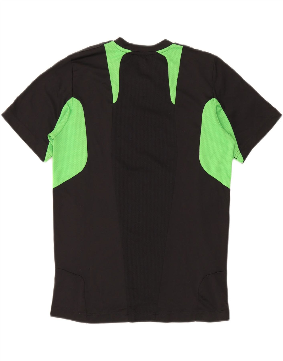 Adidas Climacool T-Shirt für Jungen, 15–16 Jahre, schwarzes Colourblock-Polyester