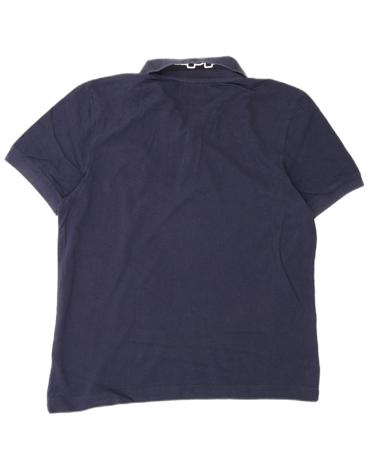 Kappa Herren-Poloshirt mit Grafik, groß, Marineblau