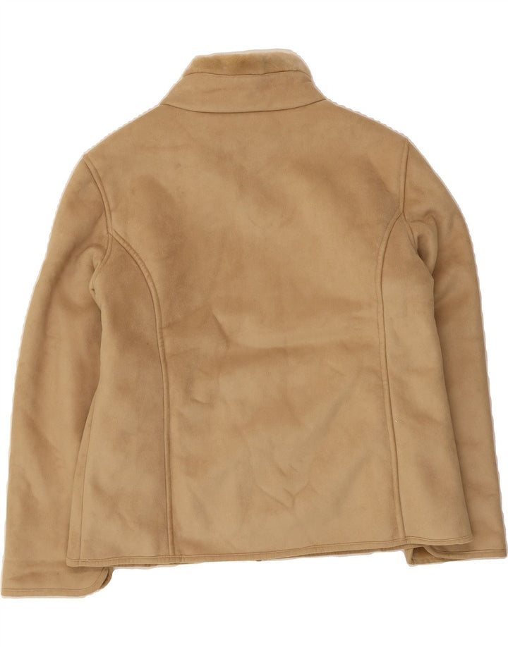 JACK MURPHY Womens Sherpa Jacket UK 16 Large Beige Acrylic Vintage Jack Murphy and Second-Hand Jack Murphy from Messina Hembry 