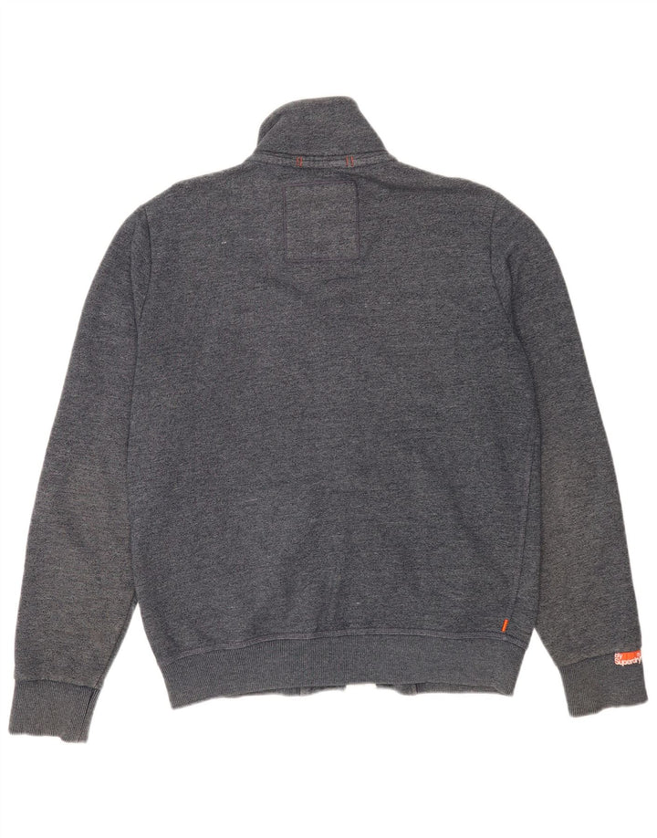 Superdry Herren-Trainingsanzug-Top-Jacke XL aus marineblauer Baumwolle