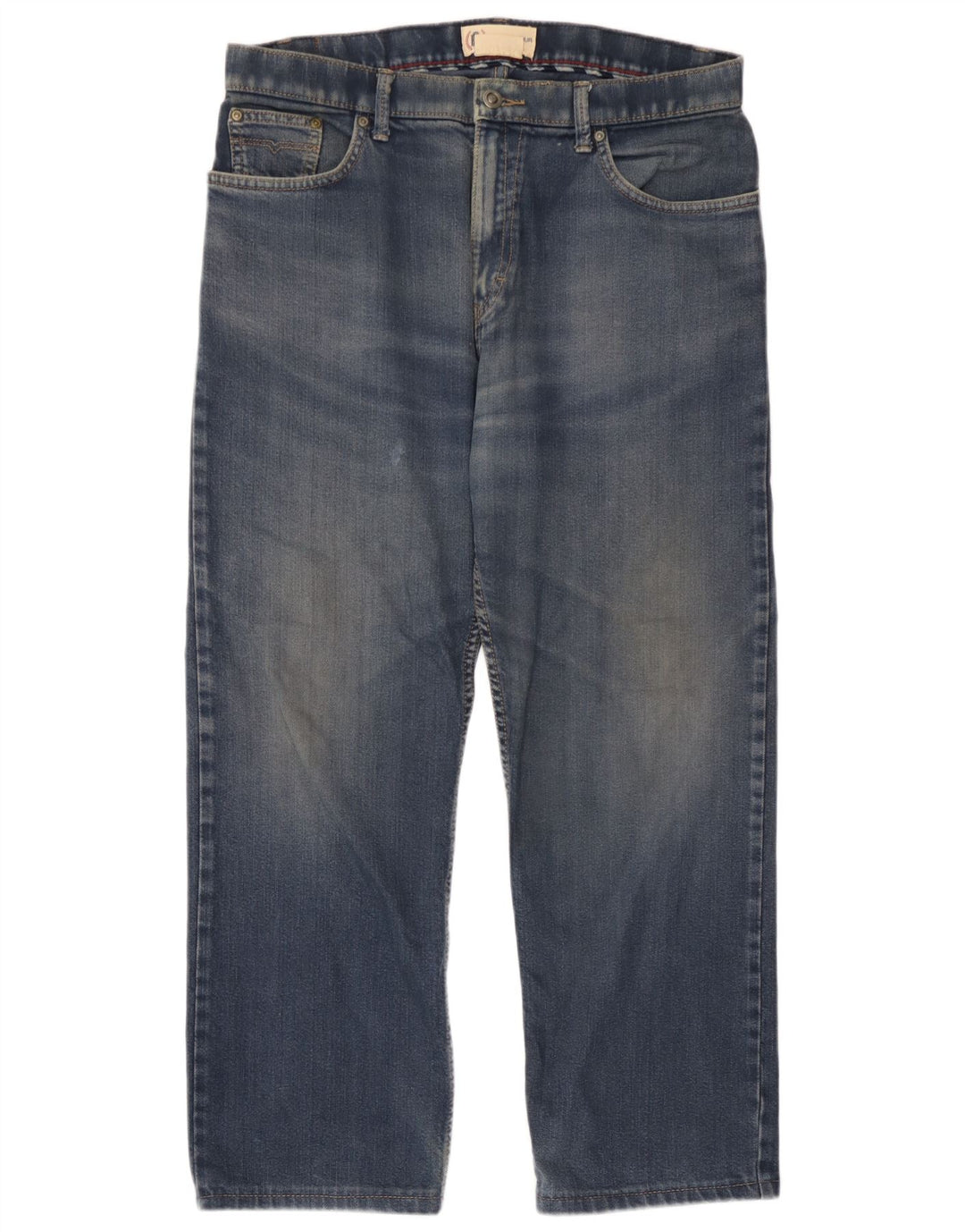 Marks & Spencer Damen Straight Jeans W34 L25 Blaue Baumwolle