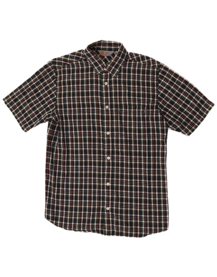 Carhartt Herren-Kurzarmhemd, mittelgroß, mehrfarbig, kariert, Baumwolle