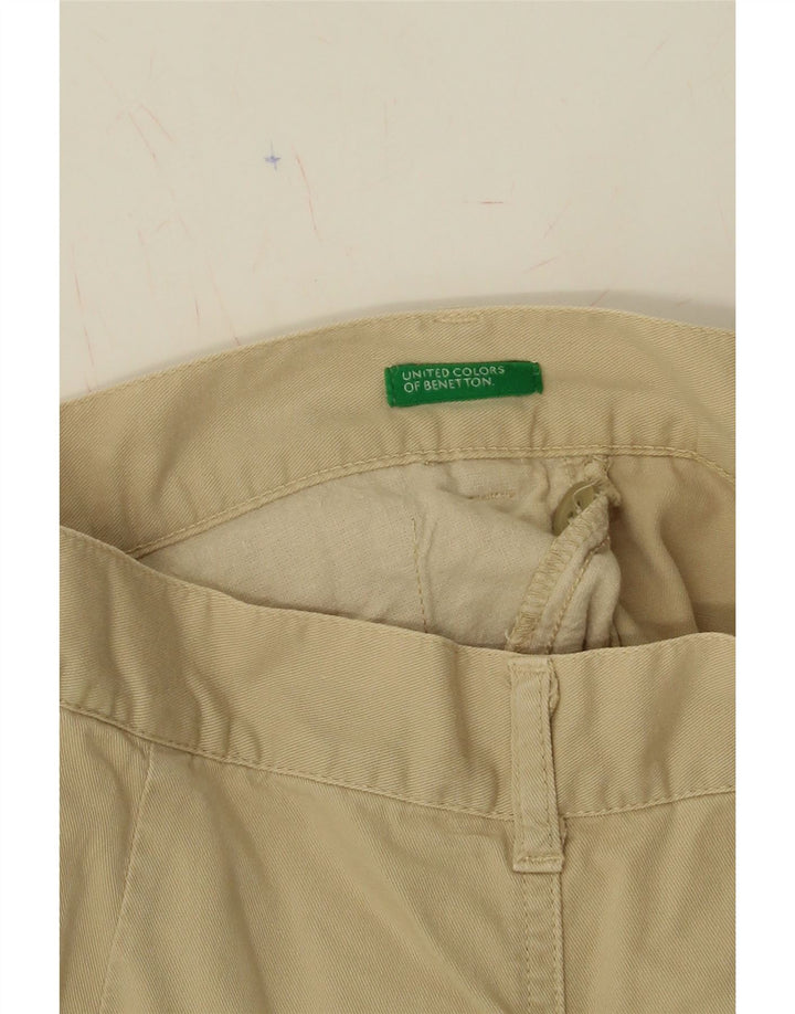 BENETTON Womens Maxi Skirt IT 42 Medium W30  Beige Cotton Vintage Benetton and Second-Hand Benetton from Messina Hembry 