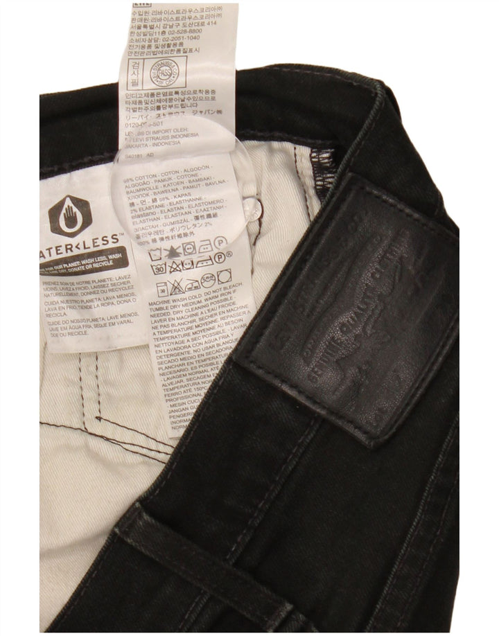 Levi's Herren Slim Jeans W30 L30 schwarze Baumwolle