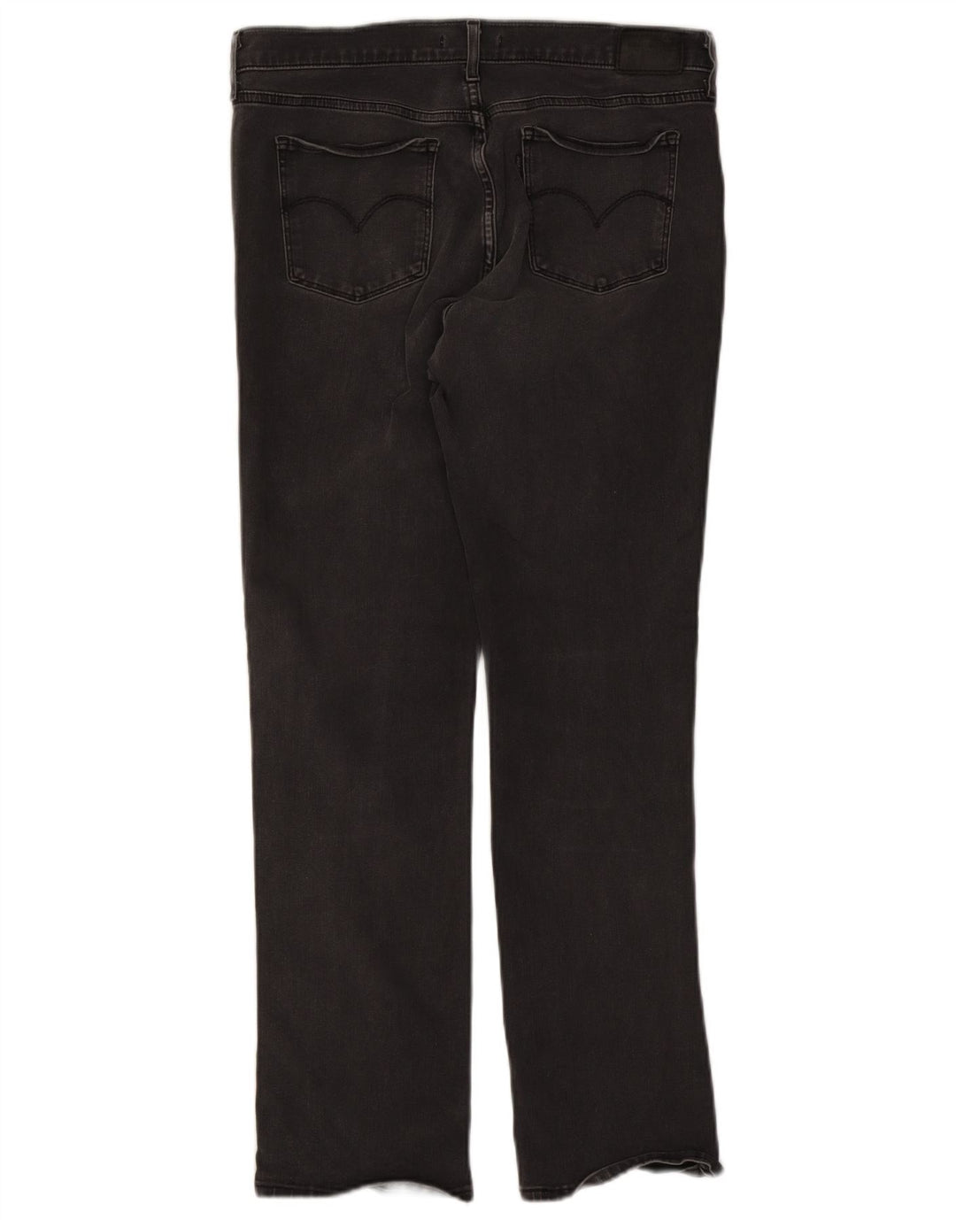 Levi's Damen 314 Shaping Straight Jeans W32 L30 Schwarze Baumwolle
