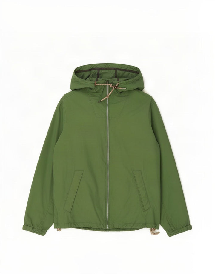 Fat Face Damen-Regenjacke mit Kapuze, übergroß, Größe UK 16, Größe L, Grün, Baumwolle