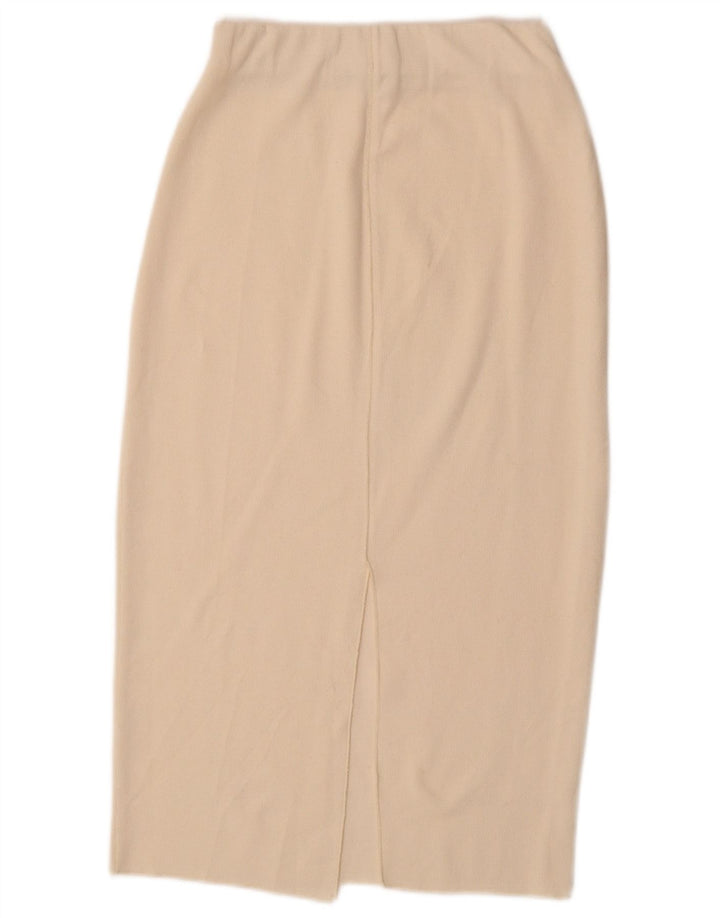 Zara Damen-Strick-Midirock, Größe S, W27, gebrochenes Weiß