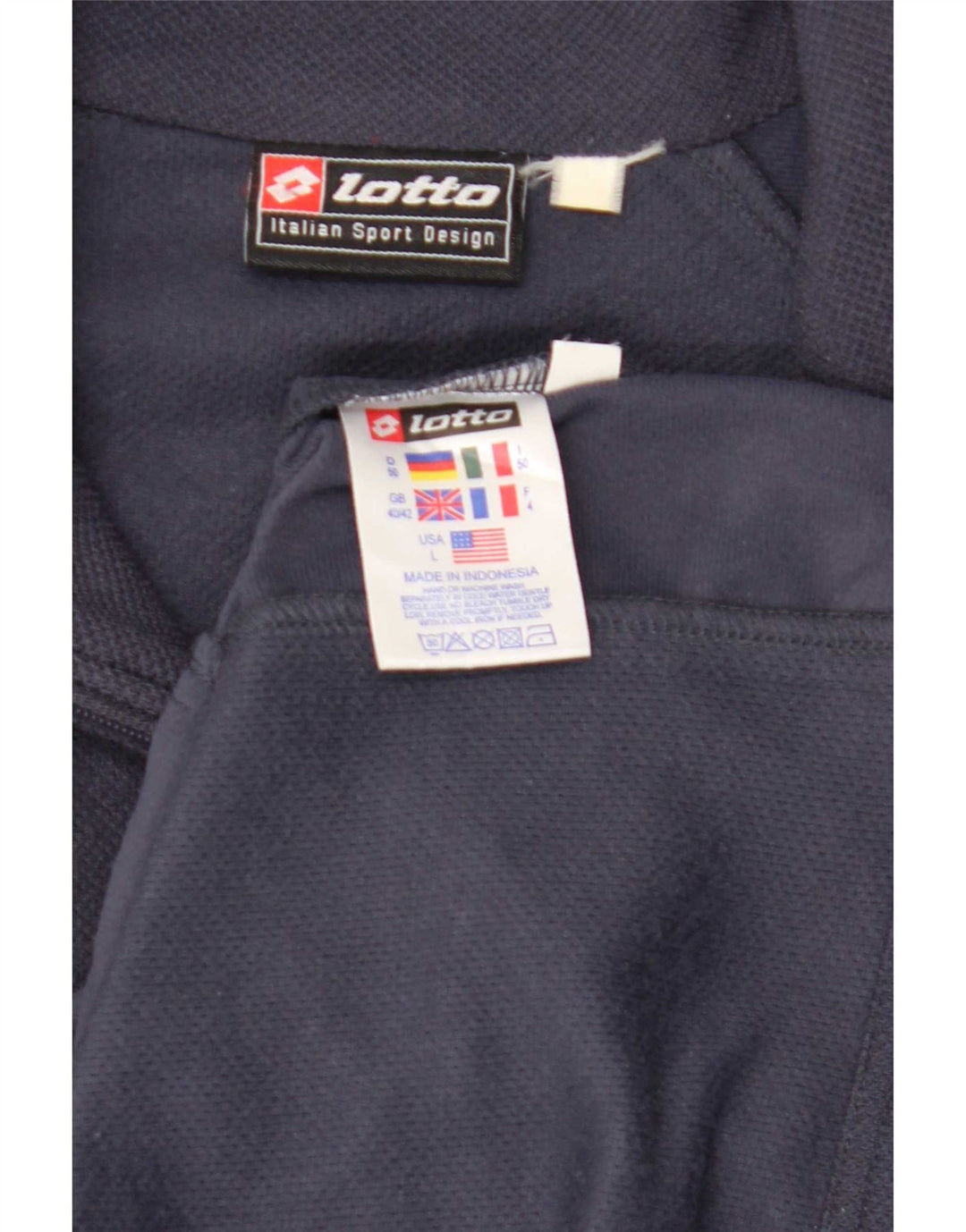 Lotto Herren-Trainingsanzugoberteil, UK-Größe 40/42, Größe L, Marineblau, Polyester