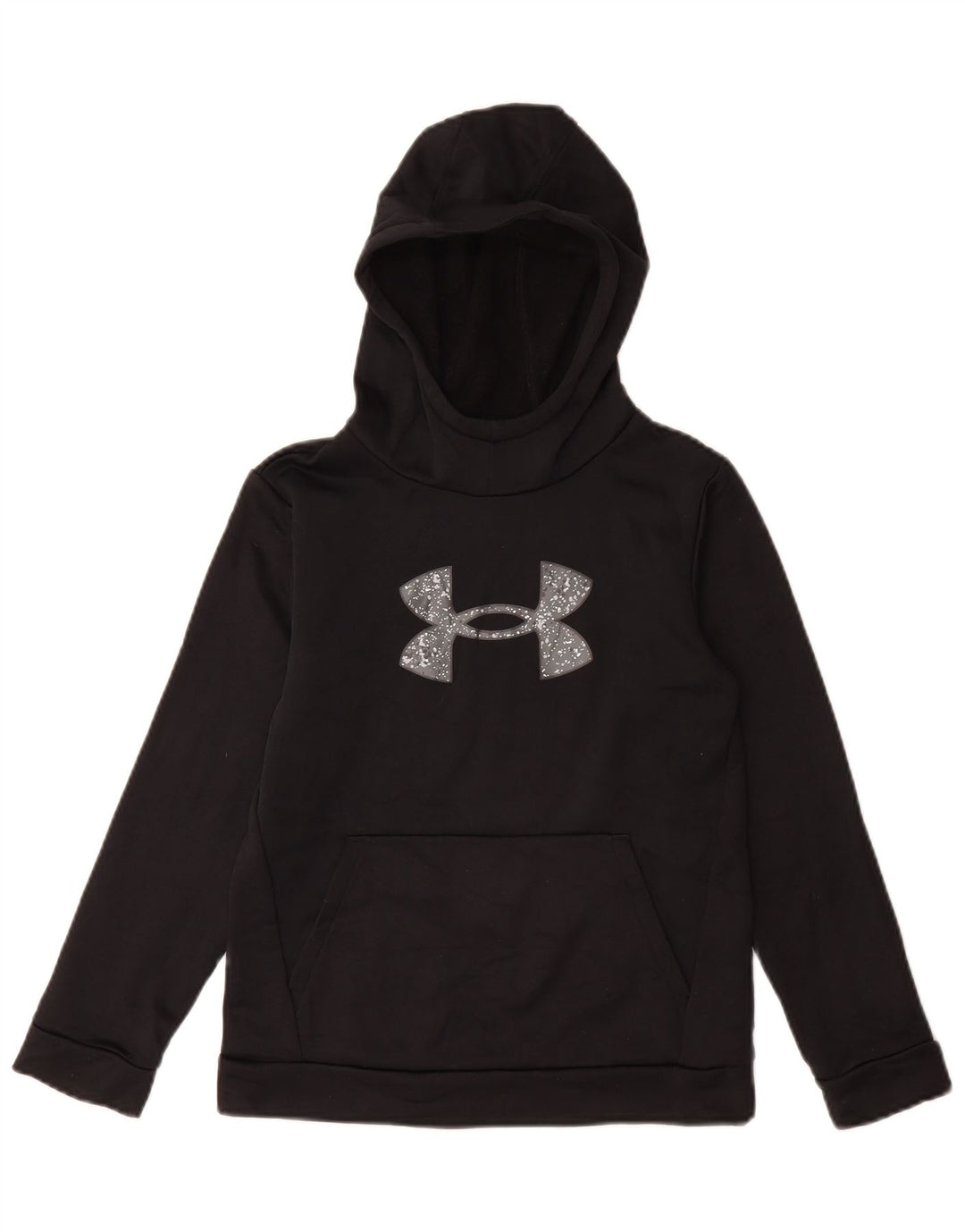 UNDER ARMOUR Mädchen-Pullover mit lockerem Grafik-Hoodie, 9–10 Jahre, mittelschwarz