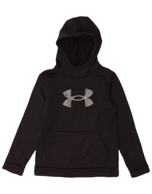 UNDER ARMOUR Mädchen-Pullover mit lockerem Grafik-Hoodie, 9–10 Jahre, mittelschwarz