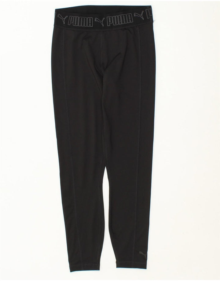 PUMA Womens Graphic Leggings UK 8 Small  Black Vintage Puma and Second-Hand Puma from Messina Hembry 