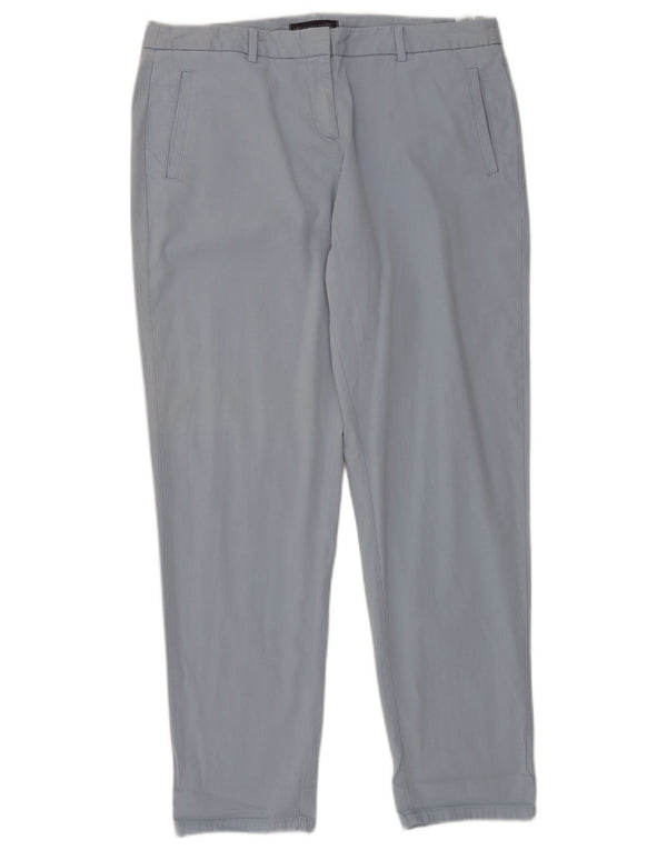 MARKS & SPENCER Damen Slim Chinohose UK 14 Large W36 L30 Blau