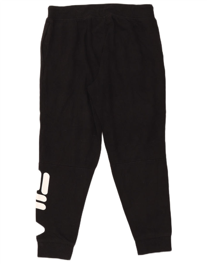 Fila Herren-Trainingshose mit Grafik, mittelschwarz, Baumwolle