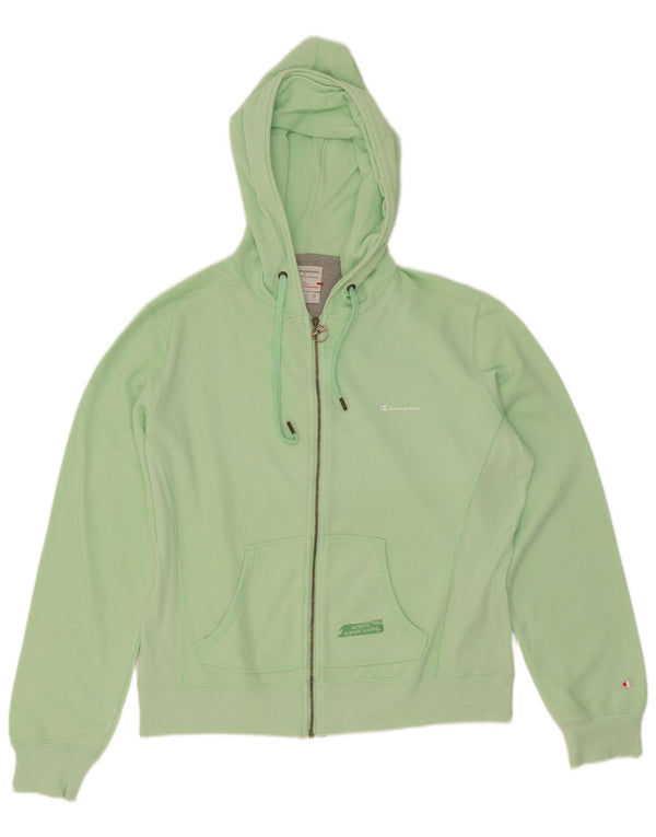 Champion Womens Heritage Classics Zip Hoodie Sweater UK 16 Large Green