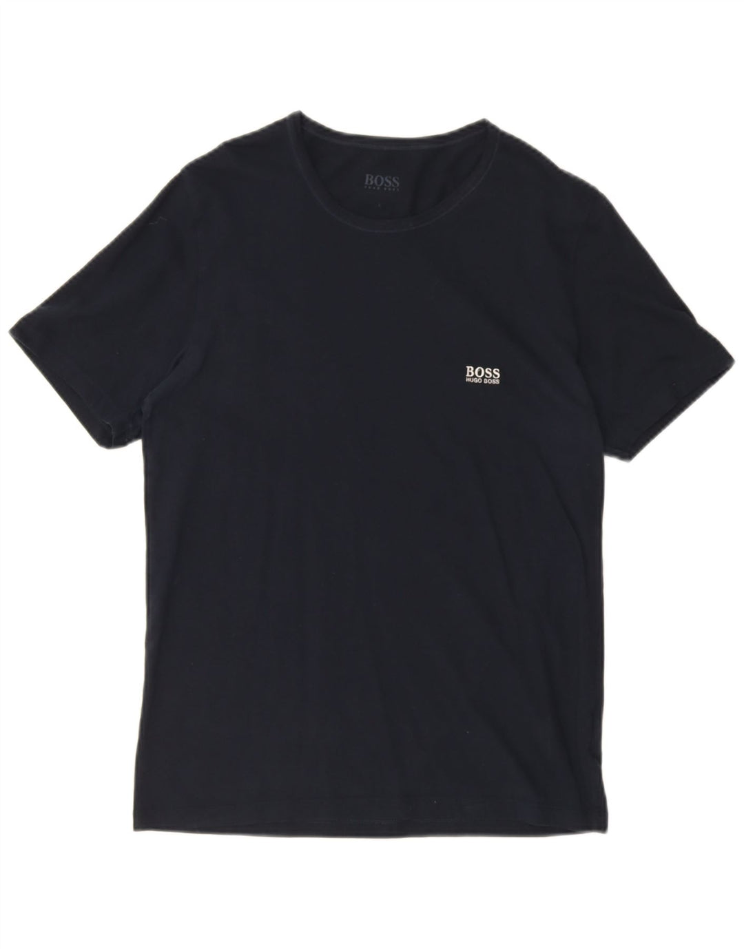 Hugo Boss Herren T-Shirt Top Large Marineblau Baumwolle