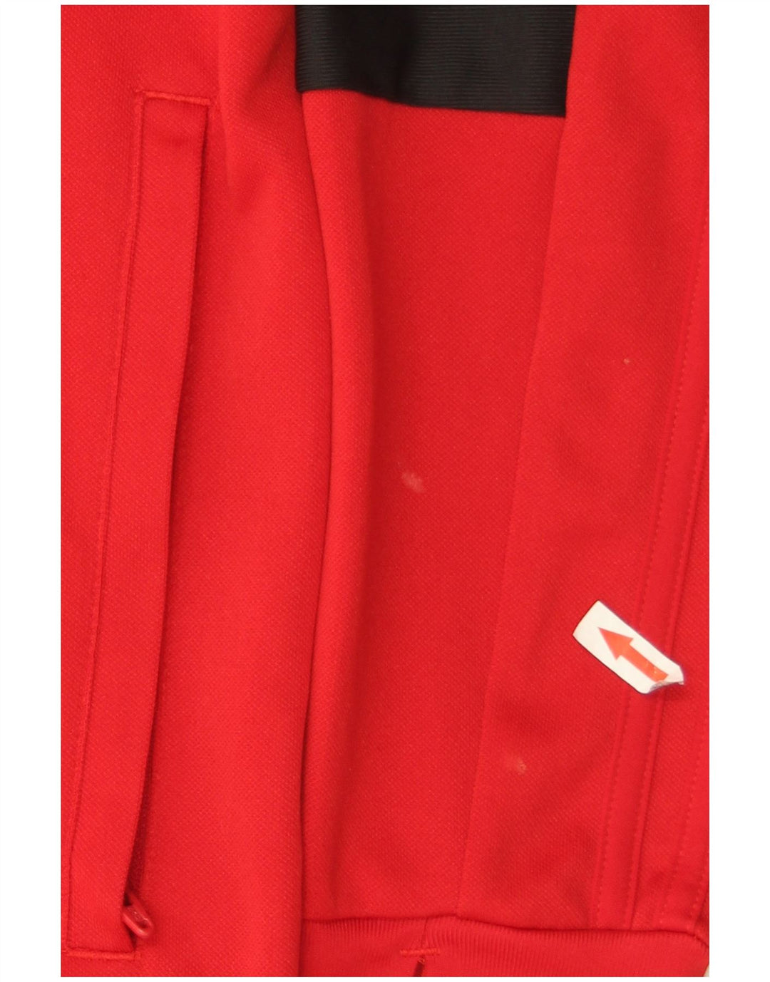 Adidas Herren Climalite Pullover-Trainingsanzug-Oberteil, Mittelrot, Farbblock