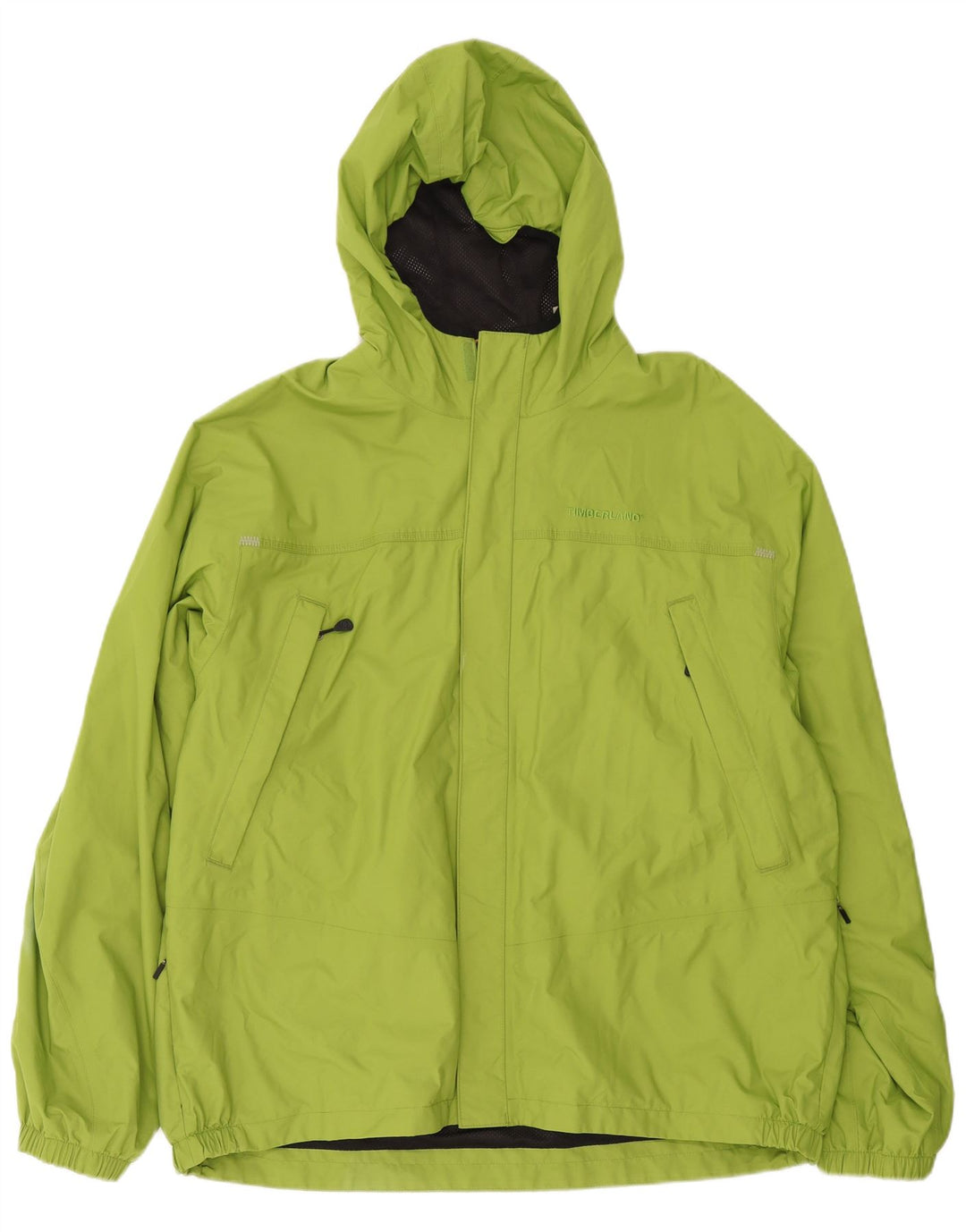 Timberland Herren-Regenjacke mit Kapuze, UK 44, 2XL, grünes Polyester