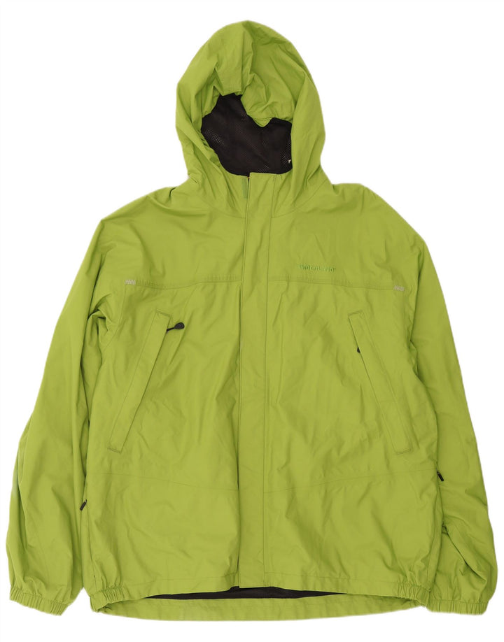 Timberland Herren-Regenjacke mit Kapuze, UK 44, 2XL, grünes Polyester