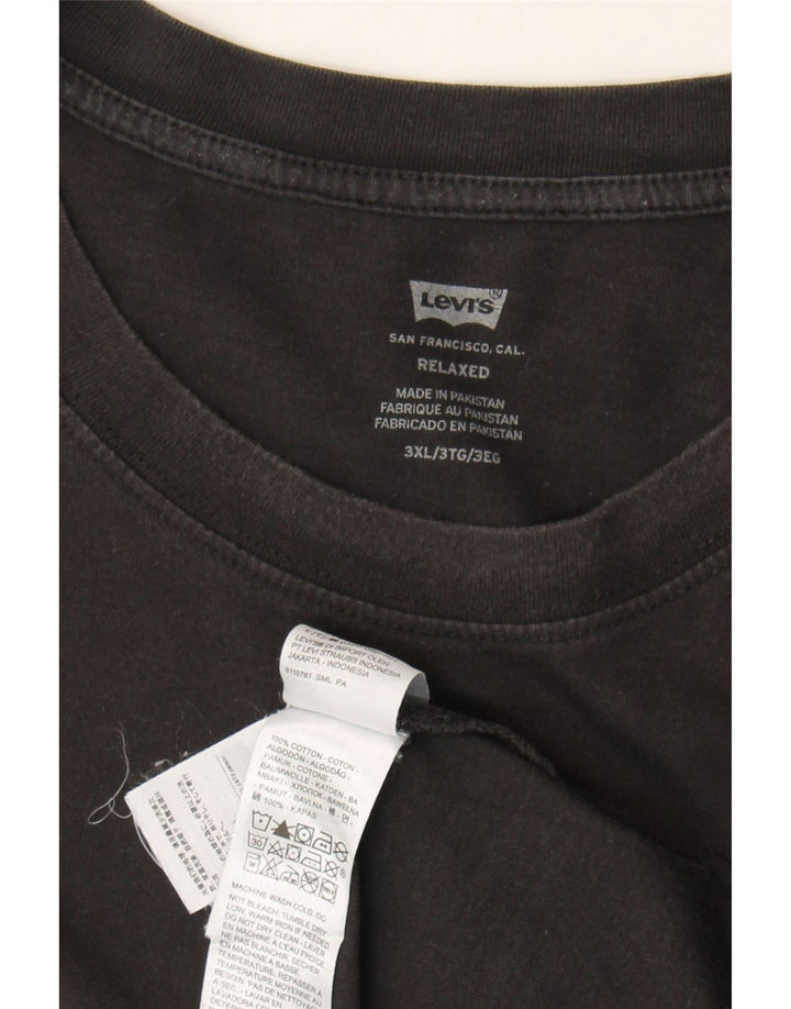 Levi's Herren Relaxed Graphic T-Shirt Top 3XL Schwarz Baumwolle
