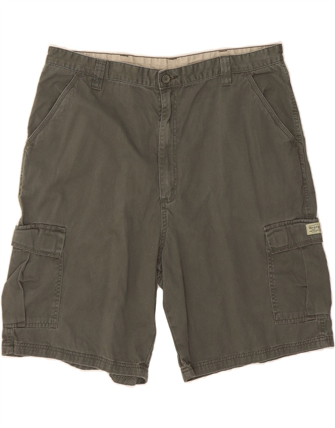 WRANGLER Mens Cargo Shorts W40 XL  Grey Cotton Vintage Wrangler and Second-Hand Wrangler from Messina Hembry 