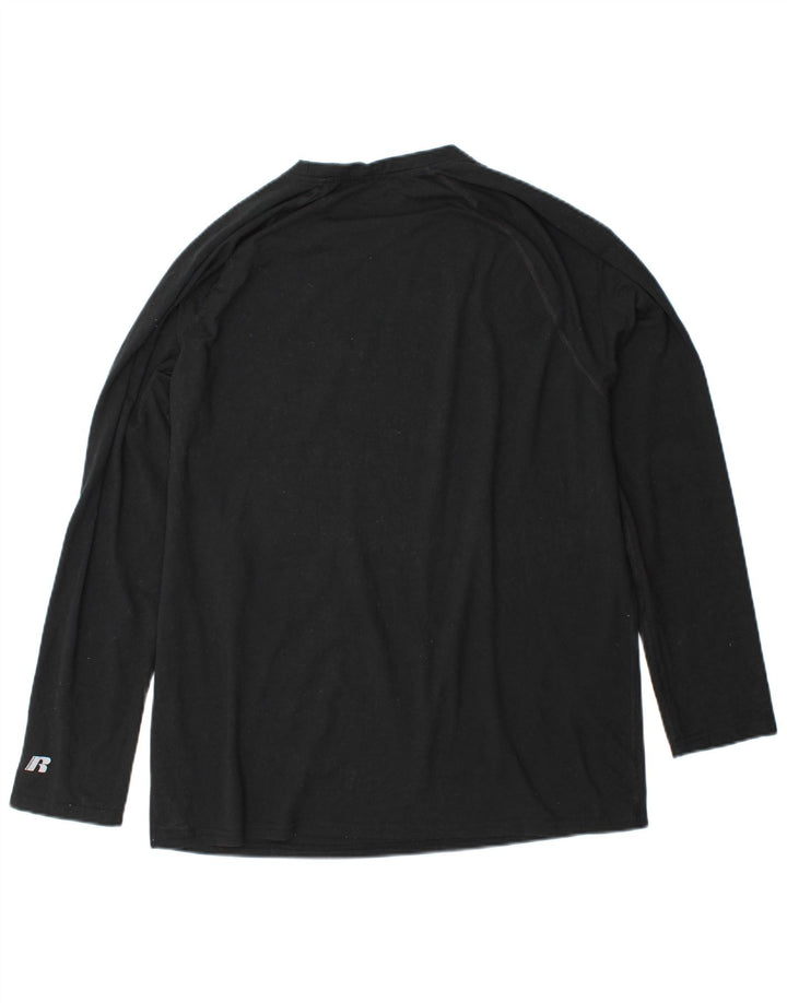 RUSSELL ATHLETIC Herren Dri-Power Top Langarm XL Schwarz Polyester