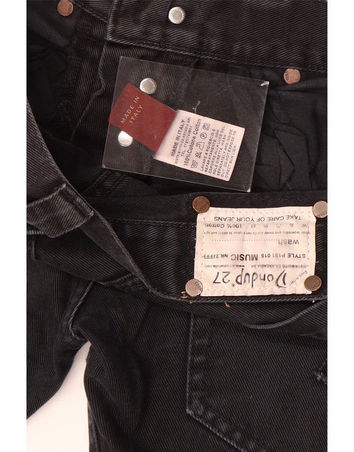 Dondup Damen Slim Jeans W27 L31 Schwarze Baumwolle