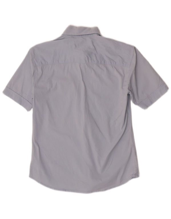 Carhartt Damen Kurzarmhemd UK 8 Small Blau