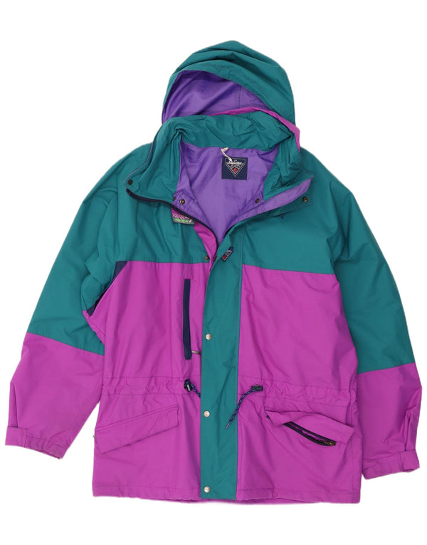 Francital Mens Hooded Ski Jacket UK 40 Large Multicoloured Colourblock